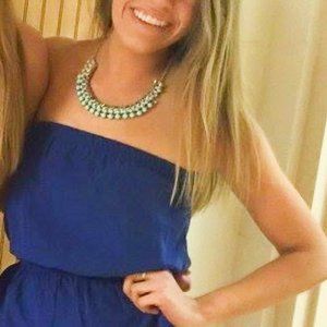 LOFT Turquoise & Silver Chunky Necklace